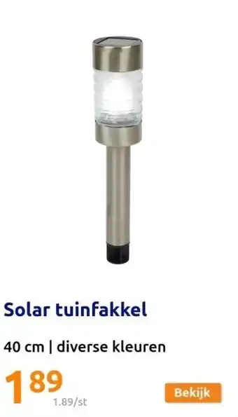 Action Solar tuinfakkel aanbieding