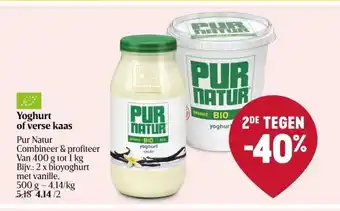 Delhaize Yoghurt of verse kaas aanbieding