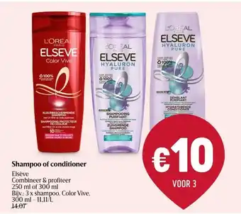 Delhaize Shampoo of conditioner aanbieding