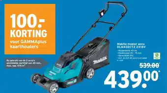Makita maaier accu DLM432CT2 2X18V