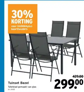 GAMMA Tuinset Bazel aanbieding