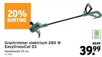 GAMMA Grastrimmer elektrisch 280 W EasyGrassCut 23 aanbieding