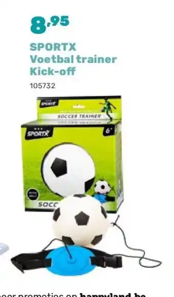 Happyland SPORTX Voetbal trainer Kick-of aanbieding