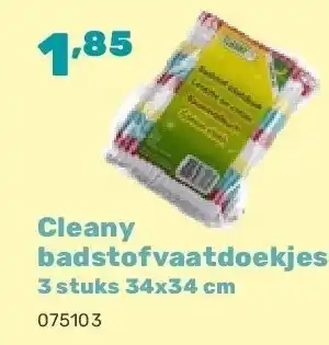 Happyland Cleany badstofvaatdoekjes aanbieding