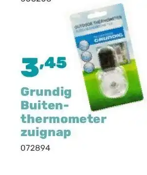 Happyland Grundig Buitenthermometer zuignap aanbieding