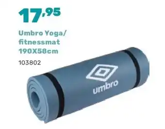 Umbro Yoga/ fitnessmat 190X58cm