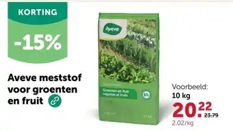 Aveve meststof voor groenten en fruit