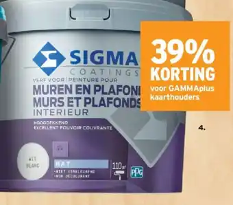 GAMMA Sigma muurverf 10L aanbieding