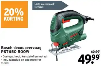 GAMMA Bosch decoupeerzaag PST650 500W aanbieding