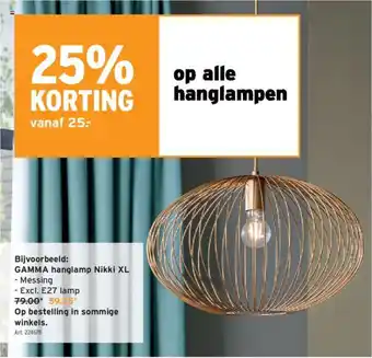 GAMMA Hanglamp Nikki XL aanbieding