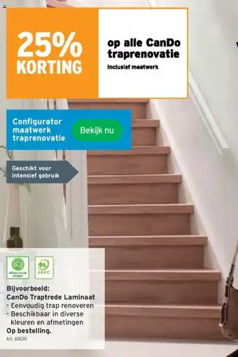 GAMMA op alle CanDo traprenovatie aanbieding