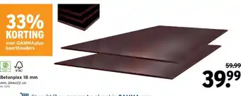 GAMMA Betonplex 18 mm aanbieding