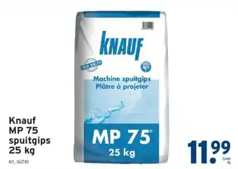 GAMMA Knauf MP 75 spuitgips 25 kg aanbieding