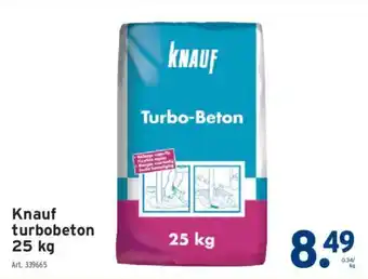 GAMMA Knauf turbobeton 25 kg aanbieding