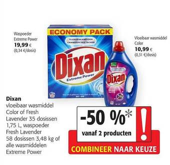 Colruyt Dixan Vloeibaar Wasmiddel aanbieding
