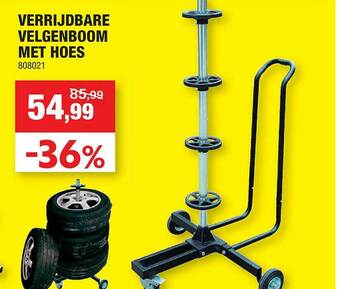 Hubo Verrijdbare Velgenboom Met Hoes aanbieding