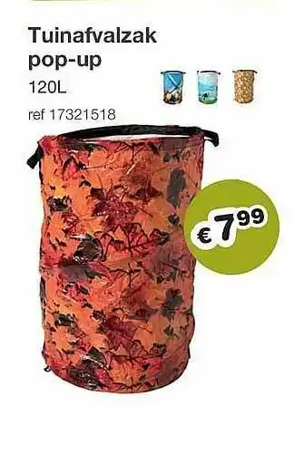 Tuinafvalvak Pop-up