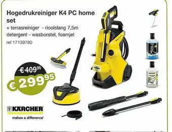Europoint Hogedrukreiniger K4 Pc Home Set aanbieding
