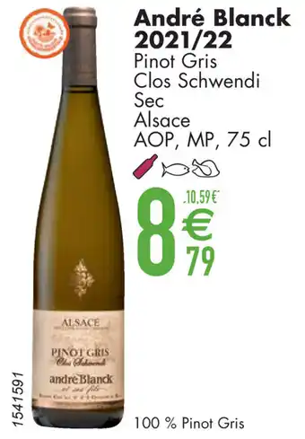 Cora Andre blanck pinot gris 75 cl aanbieding