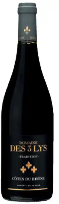 Cora Domaine des 3 lys 2021 tradition cotes du rhone 75 cl aanbieding