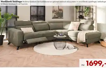 Woonsquare Hoekbank Santiago aanbieding