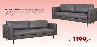 Woonsquare 3+2 zits Buffalo aanbieding