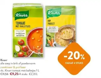 OKay Knorr alle soep in brik of poedervorm aanbieding
