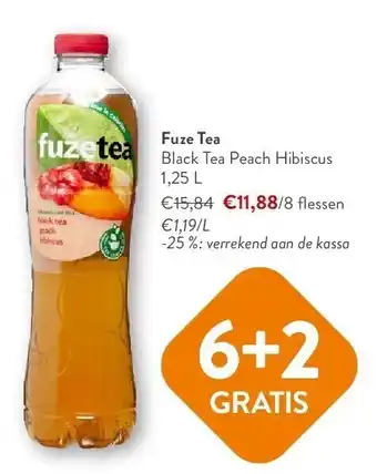 OKay Fuze Tea Black Tea Peach Hibiscus 1,25 L aanbieding