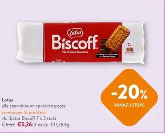 OKay Lotus alle speculoos en speculoospasta aanbieding