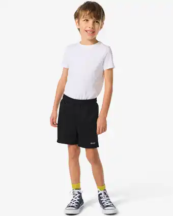 HEMA HEMA Kinder Sportbroek Kort Zwart (zwart) aanbieding