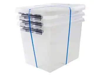 Hubo Sunware Q-Line opbergbox 52l transparant 3 stuks aanbieding