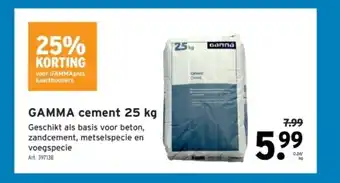 GAMMA GAMMA cement 25 kg aanbieding