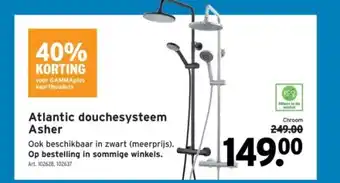 GAMMA Atlantic douchesysteem Asher aanbieding