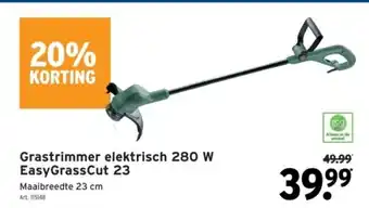 GAMMA Grastrimmer elektrisch 280 W EasyGrassCut 23 aanbieding