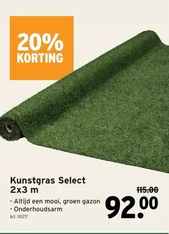 GAMMA Kunstgras Select 2x3 m aanbieding