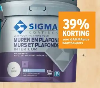 GAMMA Sigma muurverf 10L aanbieding