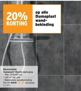GAMMA Dumawall+ Mystic dark grey aanbieding