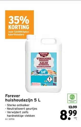 GAMMA Forever huishoudazijn 5 L aanbieding