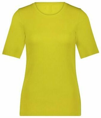 HEMA HEMA Dames T-shirt Rib Geel (geel) aanbieding