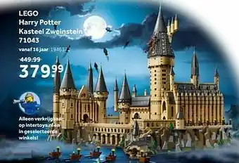 Intertoys Lego harry potter kasteel zweinstein 71043 aanbieding