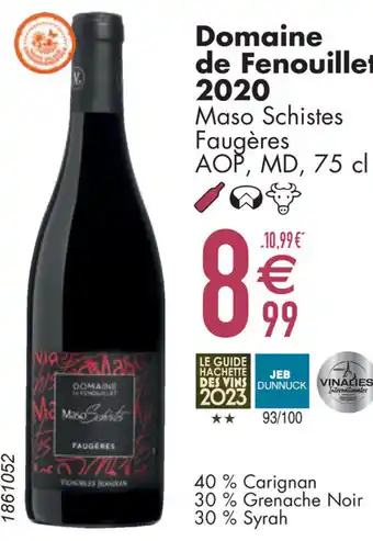 Cora Domaine de Fenouillet 2020 75 cl aanbieding