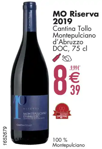 Cora MO Riserva 2019, 75 cl aanbieding