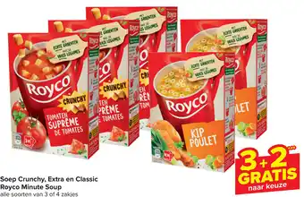 Soep Crunchy, Extra en Classic Royco Minute Soup