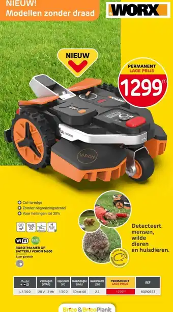 Brico ROBOTMAAIER OP BATTERIJ VISION M600 aanbieding