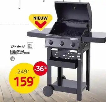 Brico GASBARBECUE NATERIAL ALTON 3B aanbieding