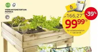 Brico VIERKANTEMETERTUIN PAPRIKA aanbieding