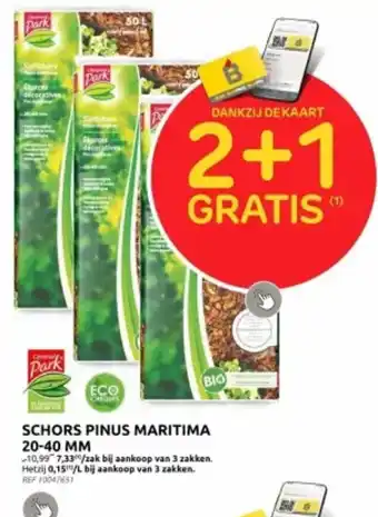 Brico SCHORS PINUS MARITIMA 20-40 MM aanbieding