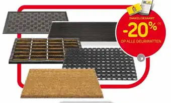 Brico OP ALLE DEURMATTEN aanbieding
