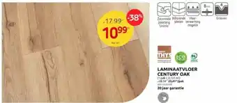 Brico LAMINAATVLOER CENTURY OAK Per m² aanbieding