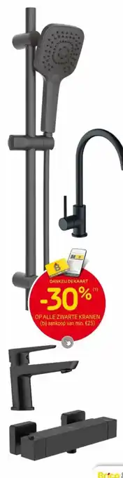 Brico OP ALLE ZWARTE KRANEN aanbieding